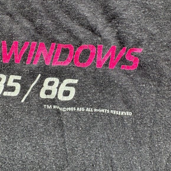 Vintage Rush Mens Medium Tank Top 1985 Power Windows Tour Black Shirt - Picture 10 of 10